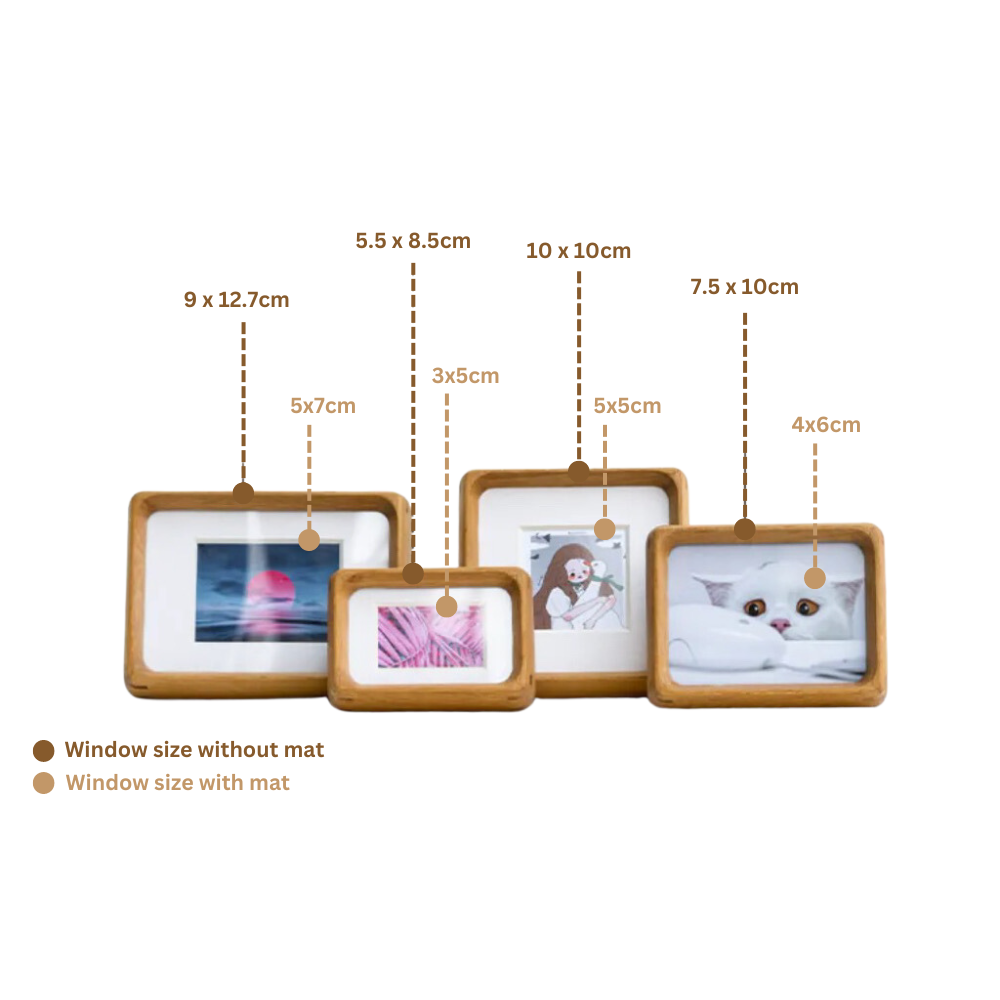 Mini photo frame - Black walnut