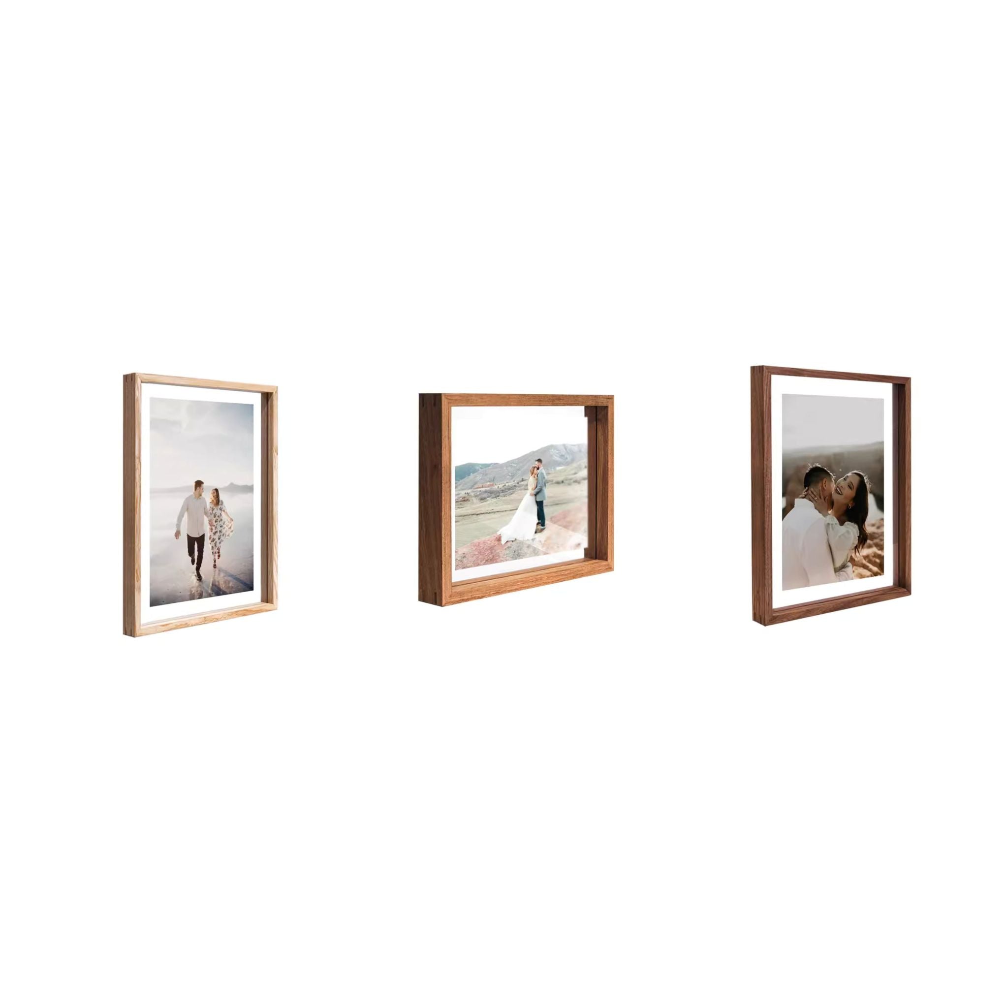 Tenon Series Large Transparent Display Frame - Various | Straight-Angle Mortise Joint Picture Frame