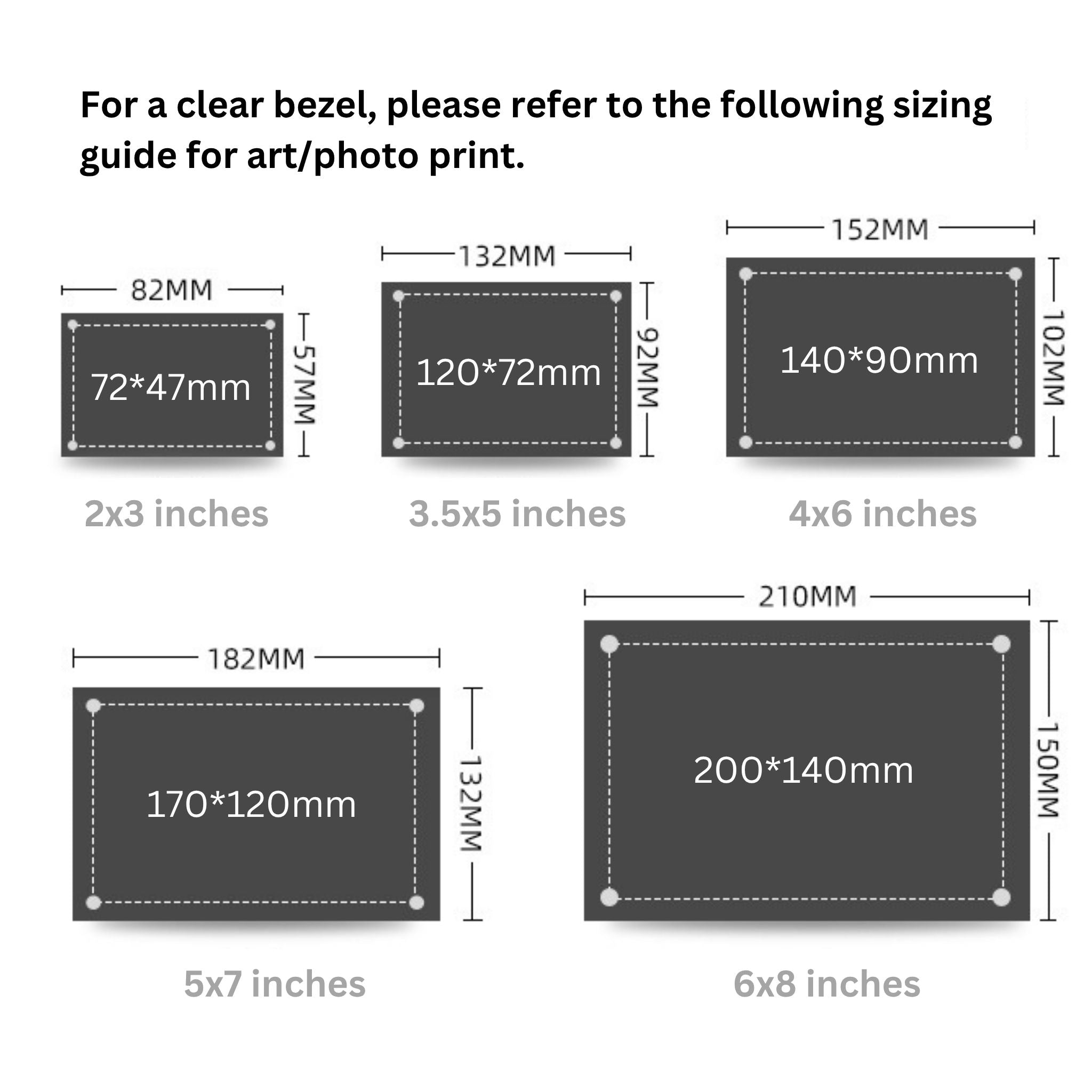 Magnetic Acrylic Picture Frame – Round Corner | 8mm Thick Clear Display | Premium Double-Sided Photo Holder