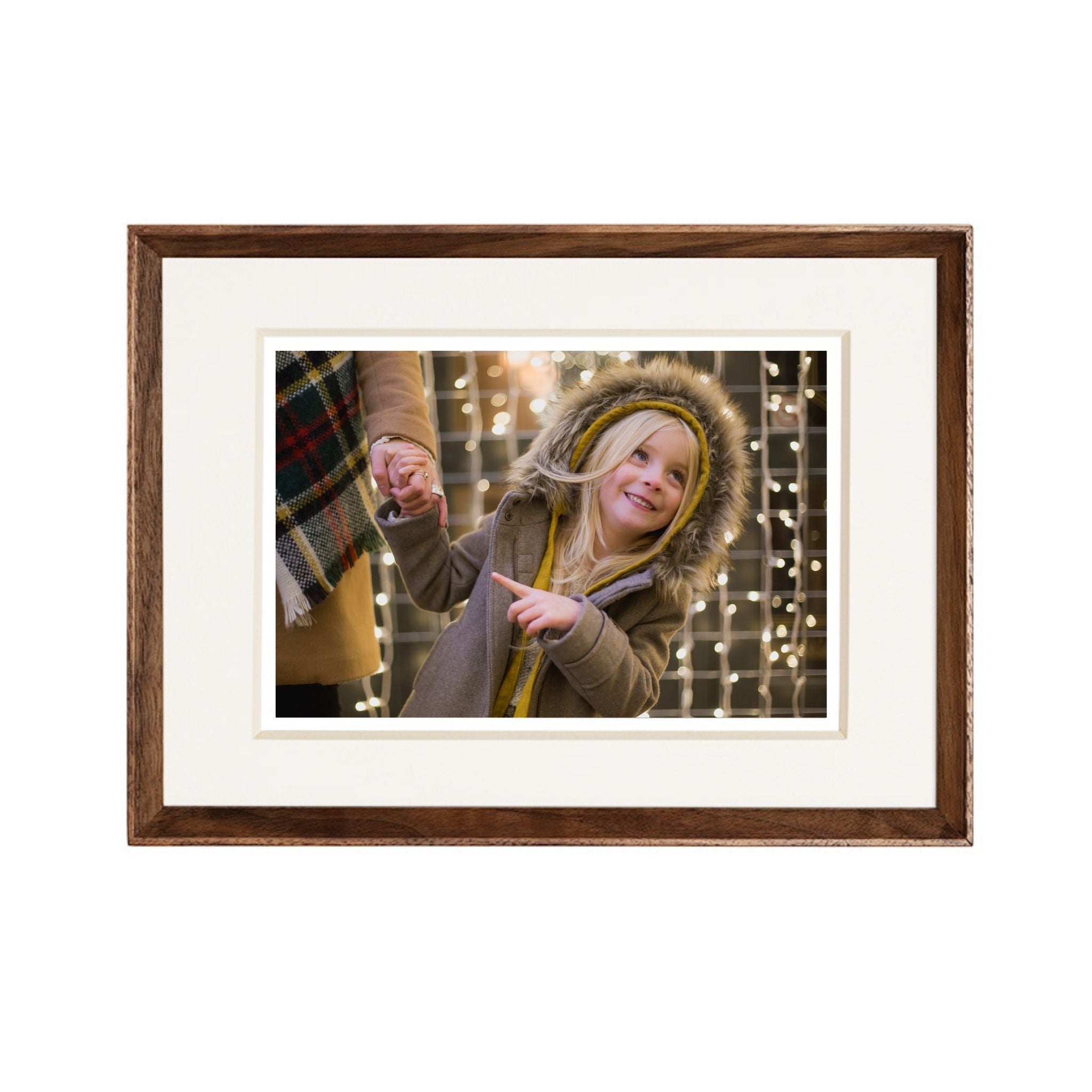 Tenon Beveled Series Solid Wood Picture Frame – Black Walnut | Beveled Edge Small Tabletop Display | Artisan Wood Frame