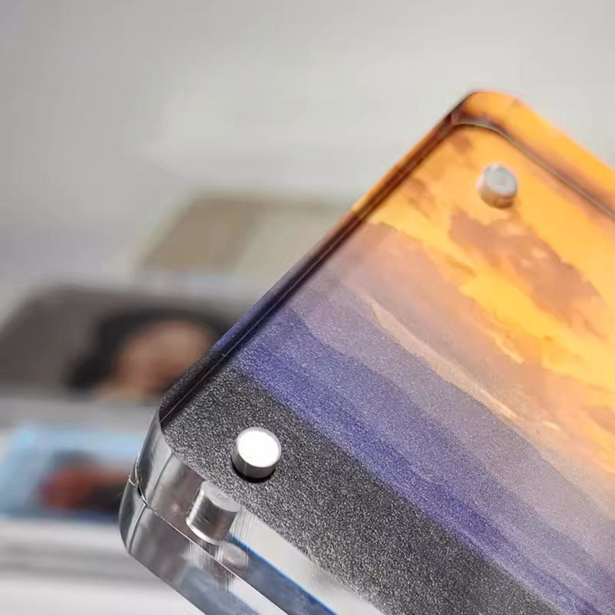 Magnetic Acrylic Picture Frame – Round Corner | 8mm Thick Clear Display | Premium Double-Sided Photo Holder