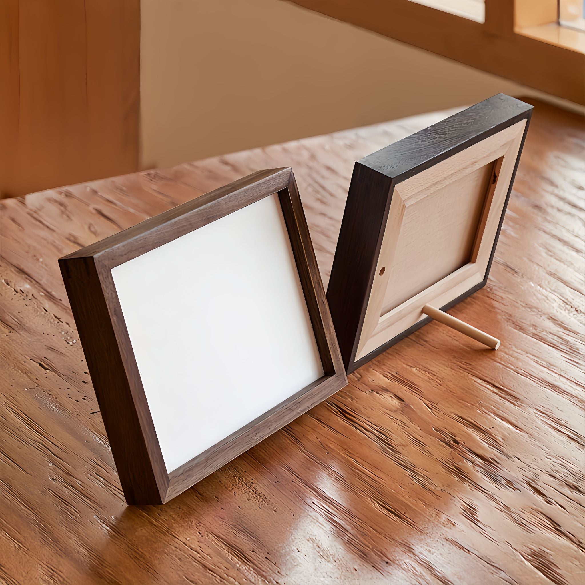 Tenon Series Small Solid Wood Picture Frame – Wenge | Straight Angle Tabletop Display | Minimalist Keepsake Frame