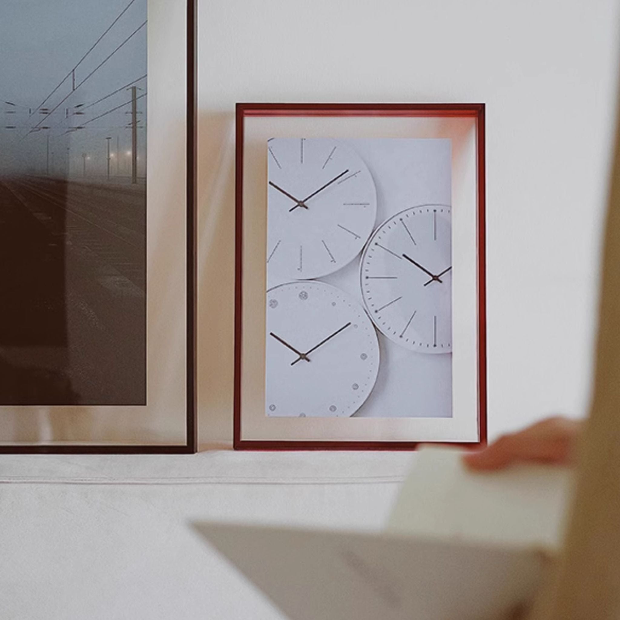 NeonEdge™ – Graphite Smoke | Large Wall-Hanging Acrylic Picture Frame