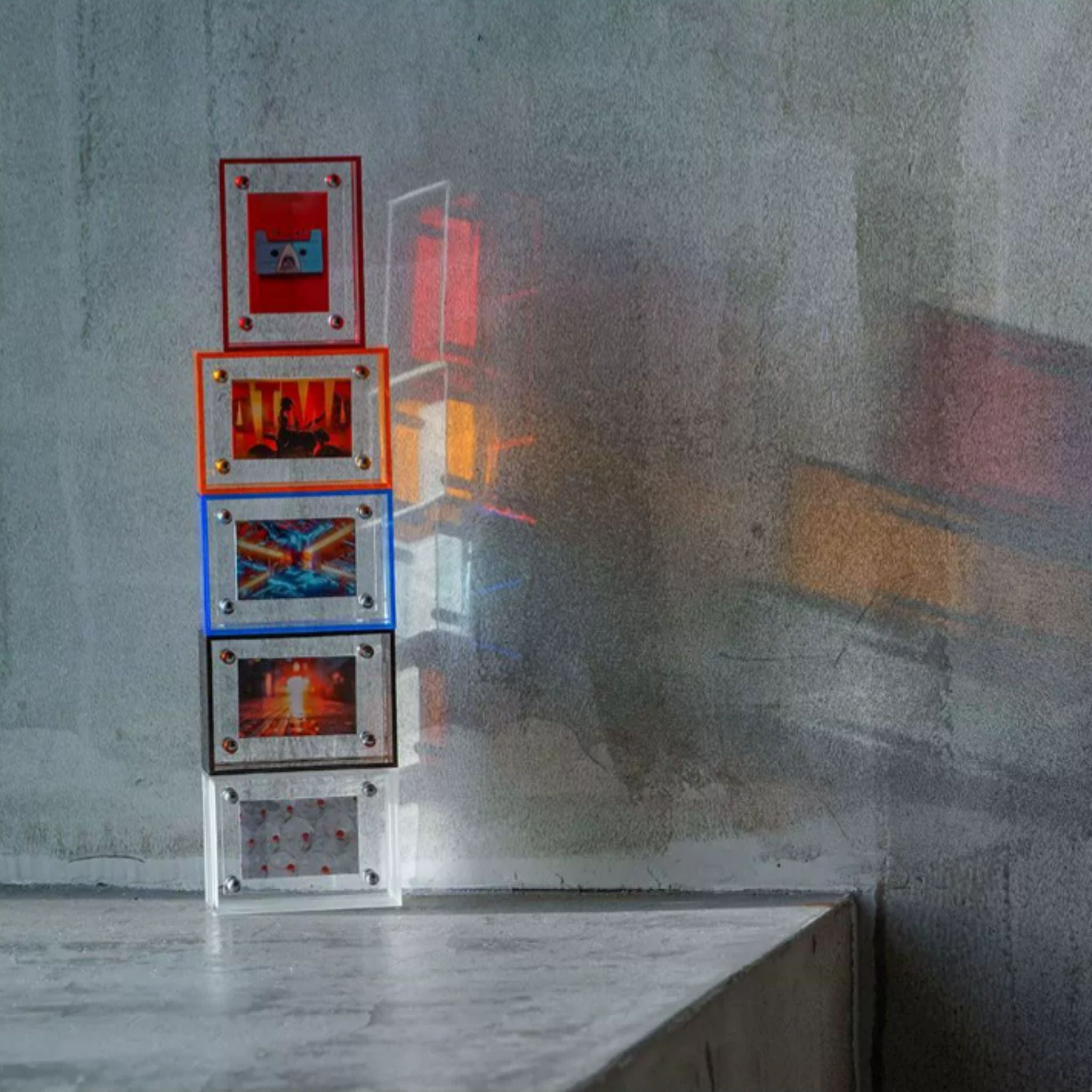 Mini Pop Series Acrylic Picture Frame – Coconut | Thin Transparent Design | Minimal Mini Display Frame