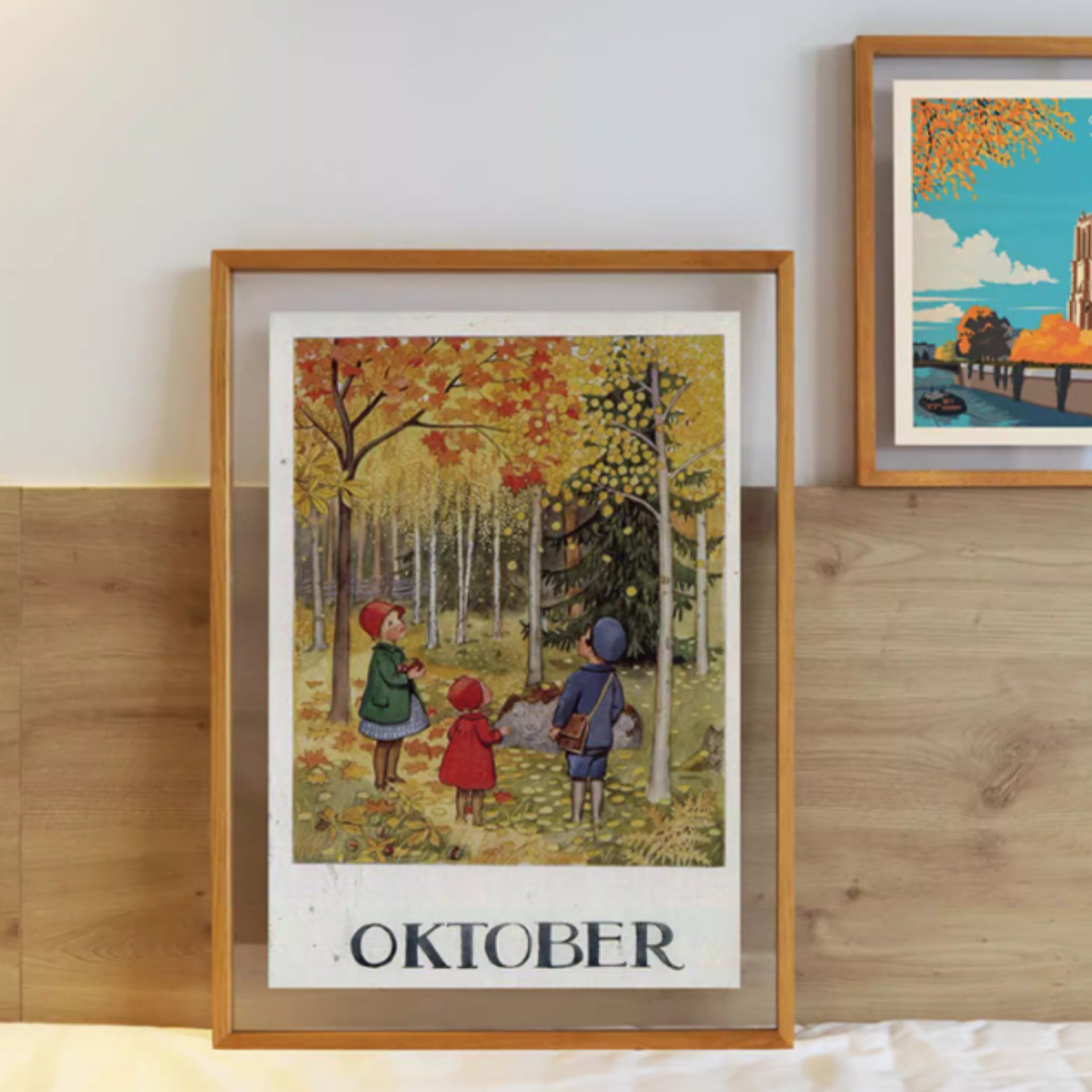 Custom Solid Wood Picture Frame in Any Size – Handmade White Ash, Teak, or Black Walnut Standard or Floating Frame