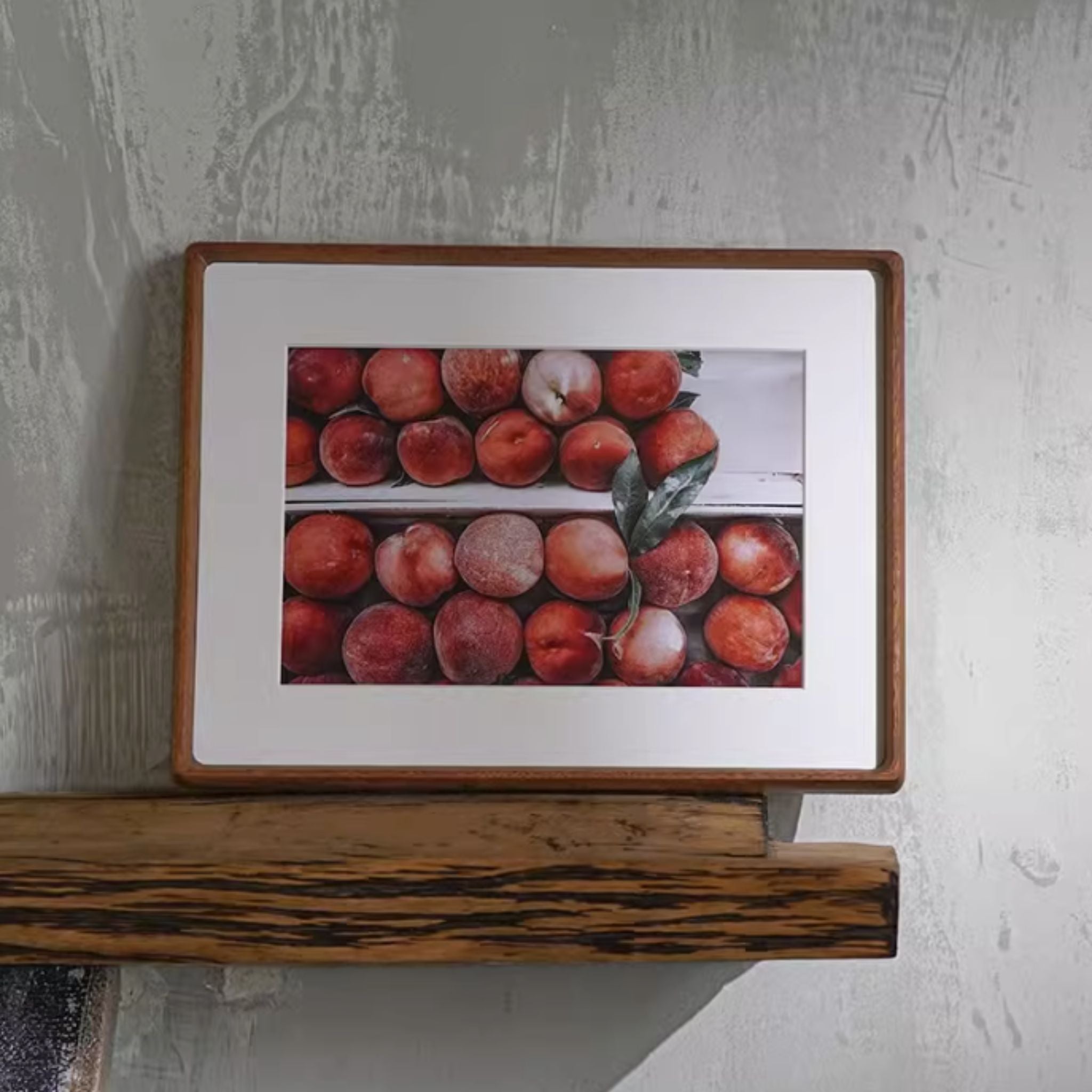 Custom Solid Wood Picture Frame in Any Size – Handmade White Ash, Teak, or Black Walnut Standard or Floating Frame