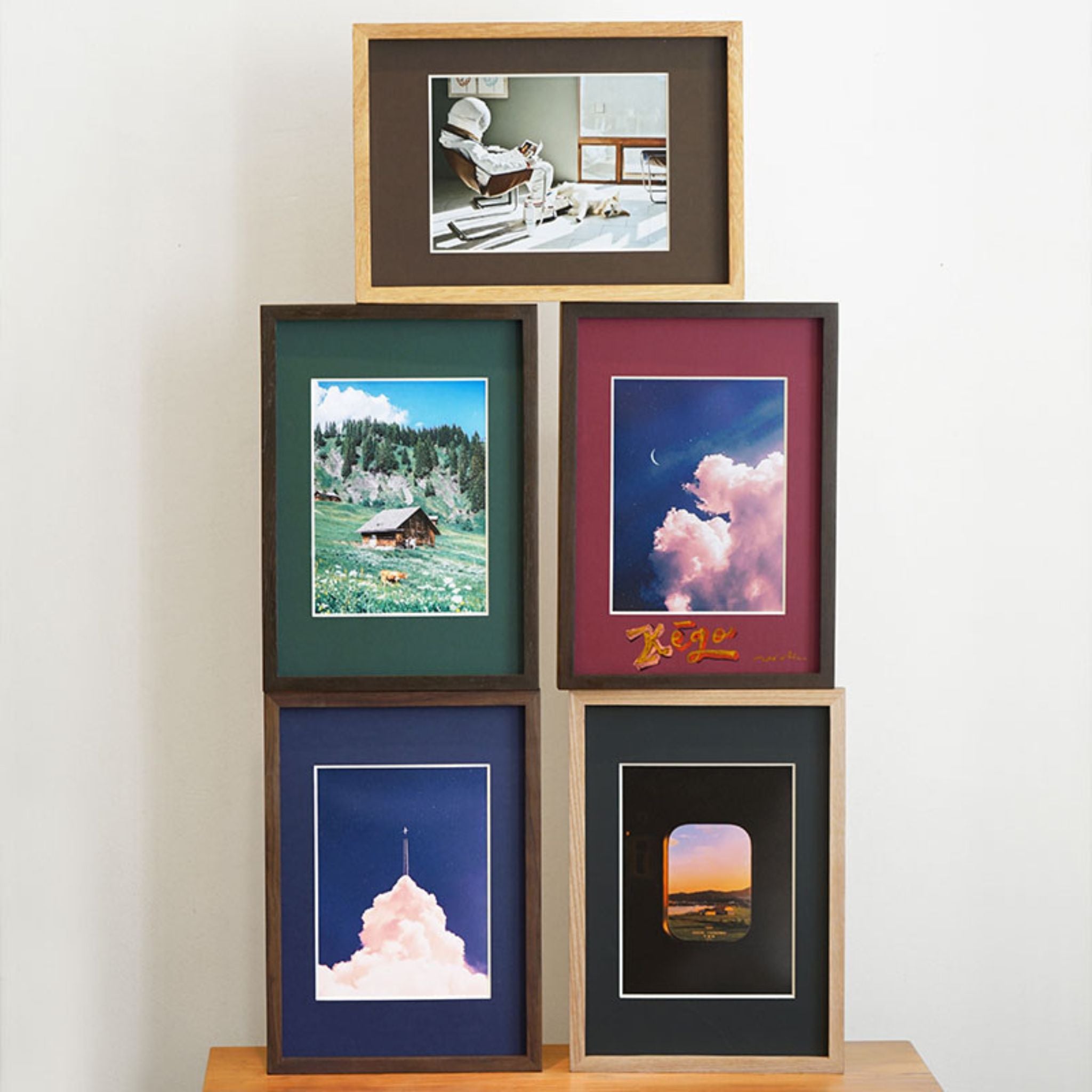 Tenon Series Small Solid Wood Picture Frame – Black Walnut | Straight Angle Tabletop Display | Minimalist Keepsake Frame