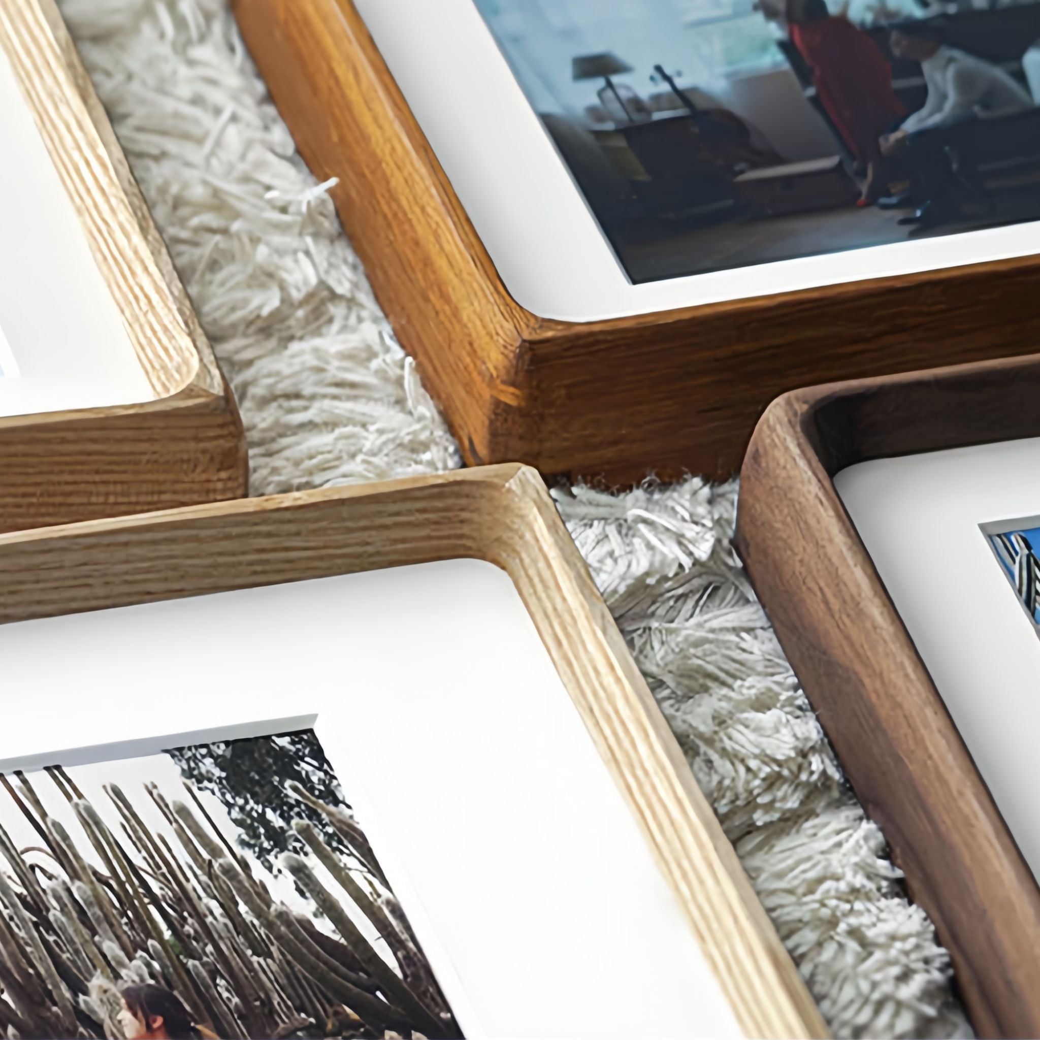 Tenon Series Large Picture Frame – Black Walnut | Mortise & Tenon Solid Wood