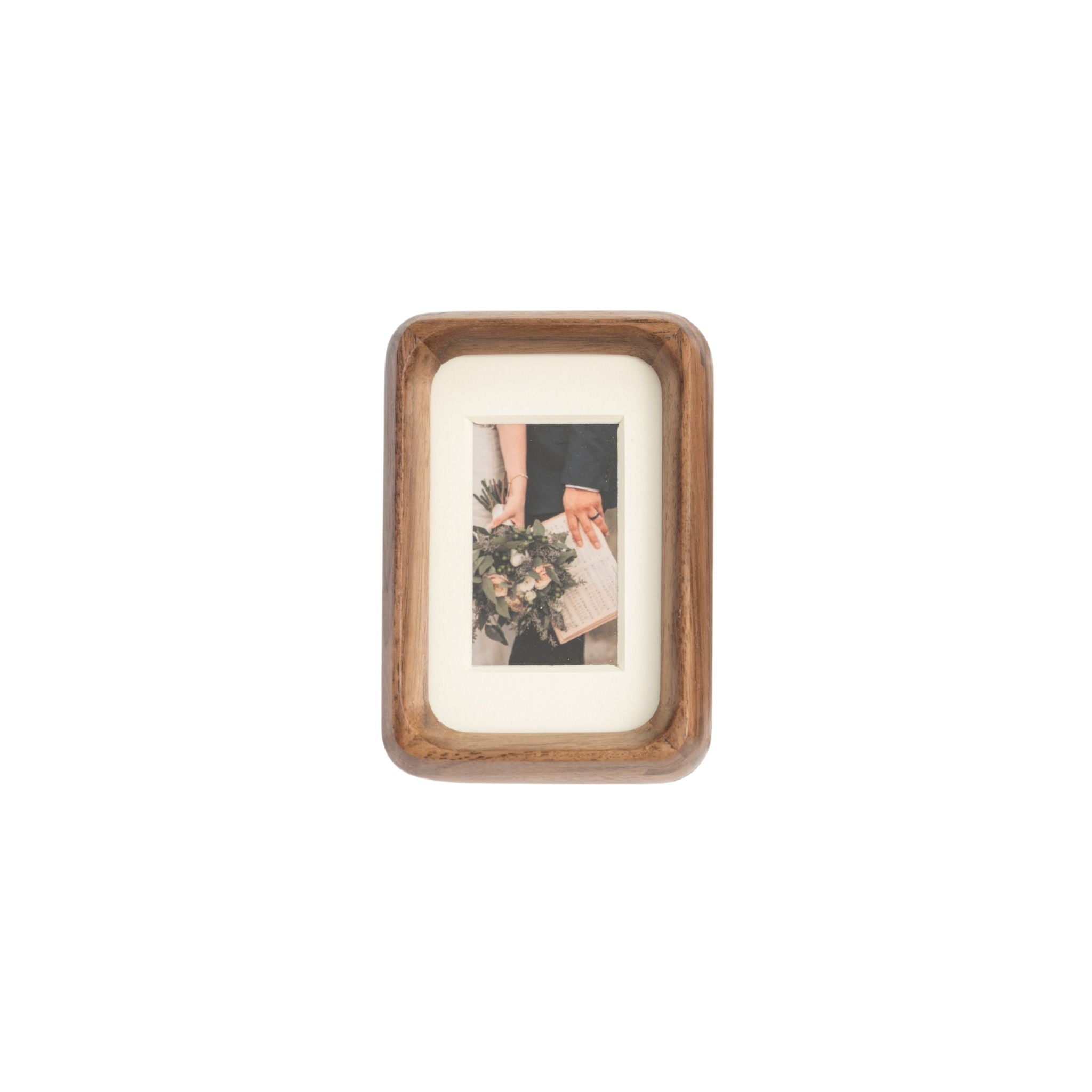 Tenon Series Mini Picture Frame – Black Walnut | Mortise & Tenon Solid Wood