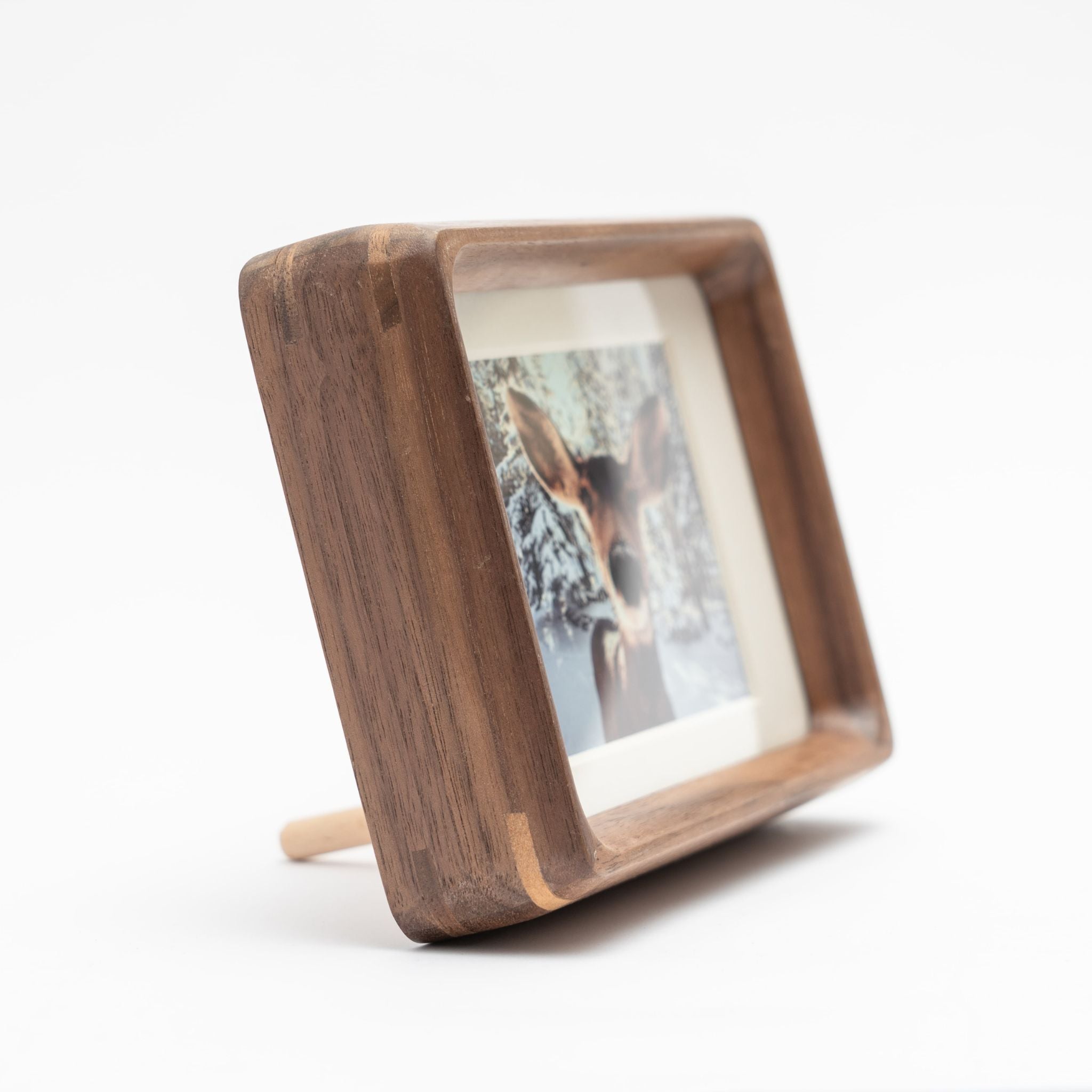 Tenon Series Mini Picture Frame – Black Walnut | Mortise & Tenon Solid Wood