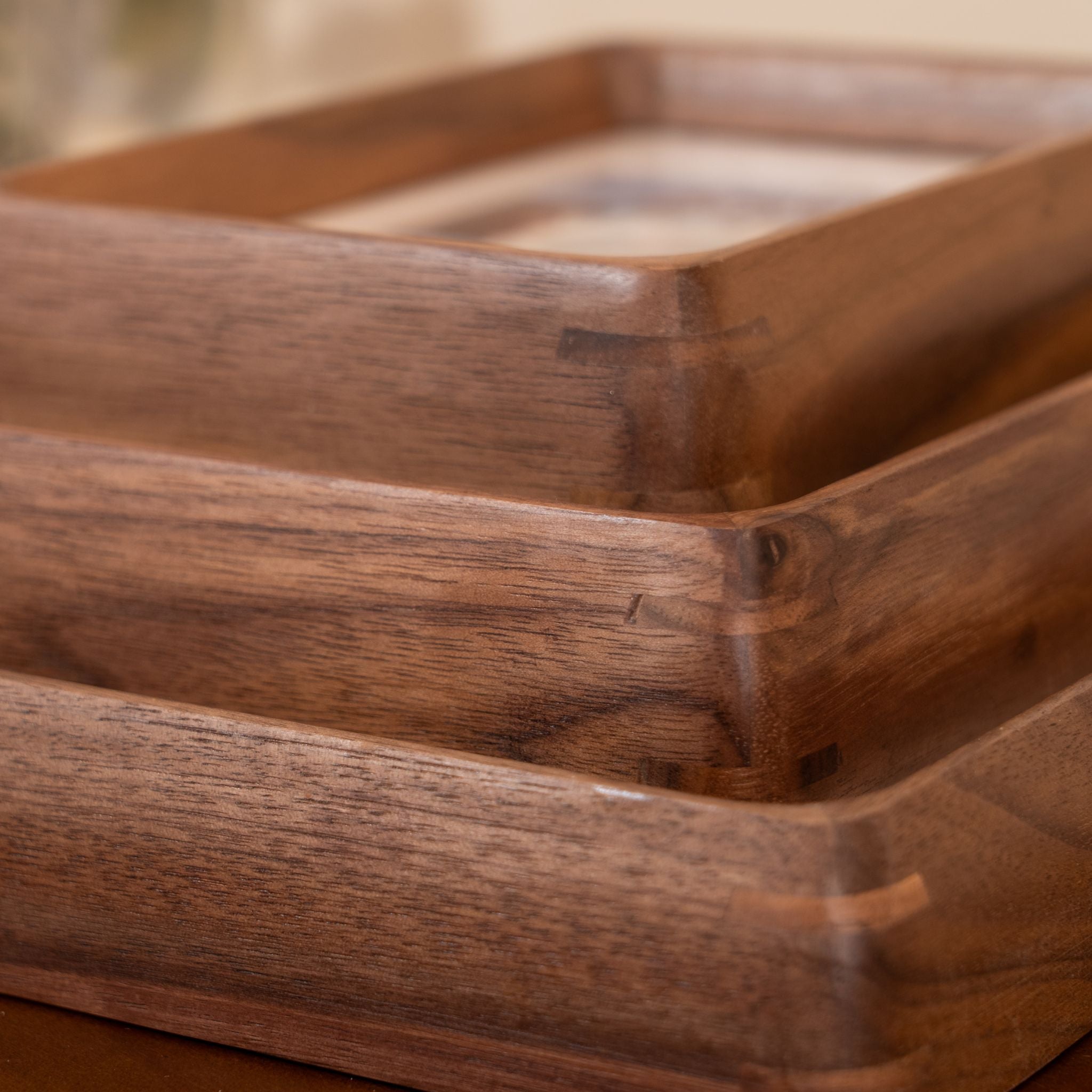 Tenon Series Large Picture Frame – Black Walnut | Mortise & Tenon Solid Wood