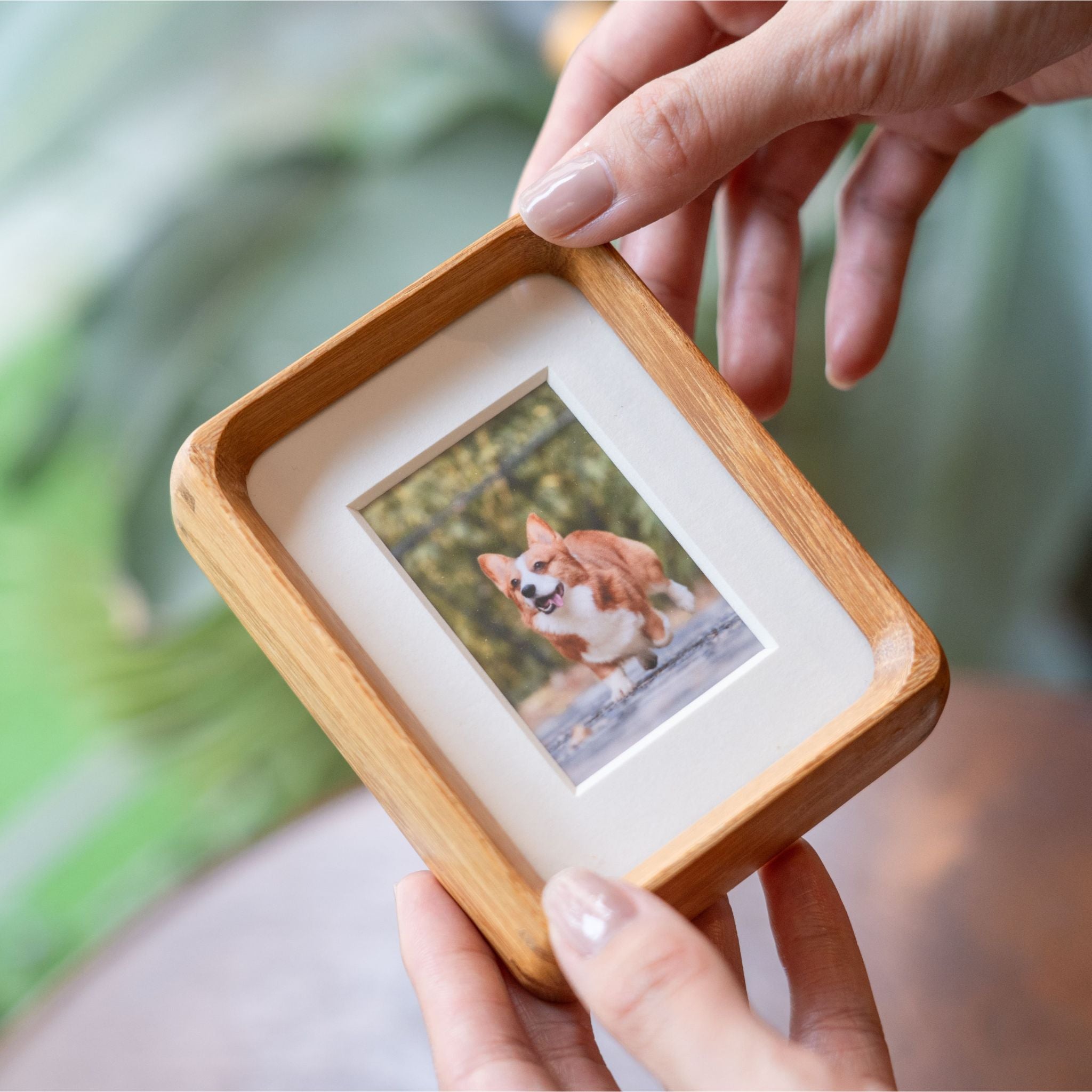 Tenon Series Mini Picture Frame – Teak | Mortise & Tenon Solid Wood