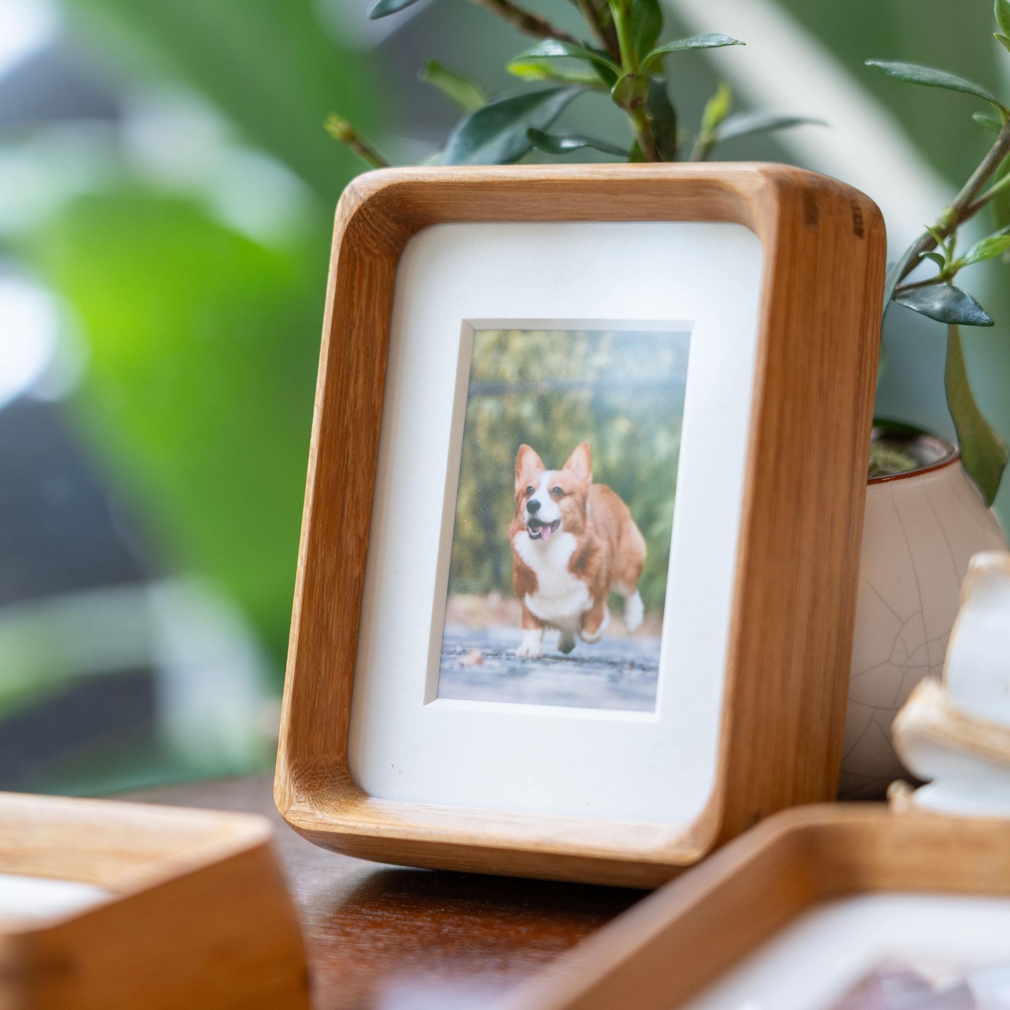 Tenon Series Mini Picture Frame – Teak | Mortise & Tenon Solid Wood