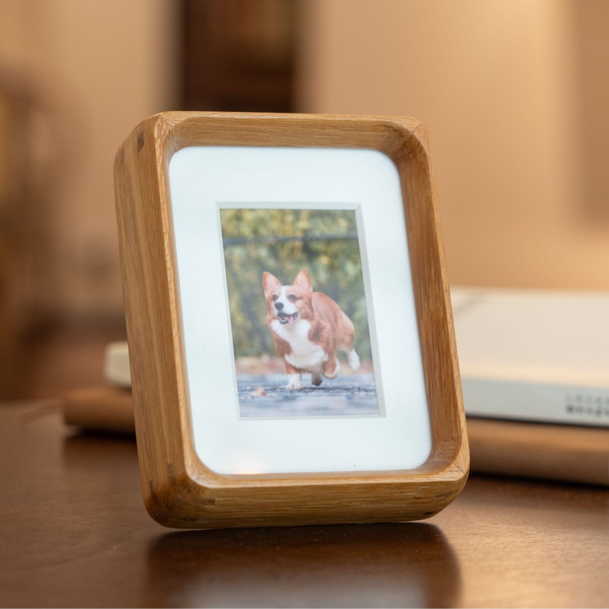Tenon Series Mini Picture Frame – Teak | Mortise & Tenon Solid Wood