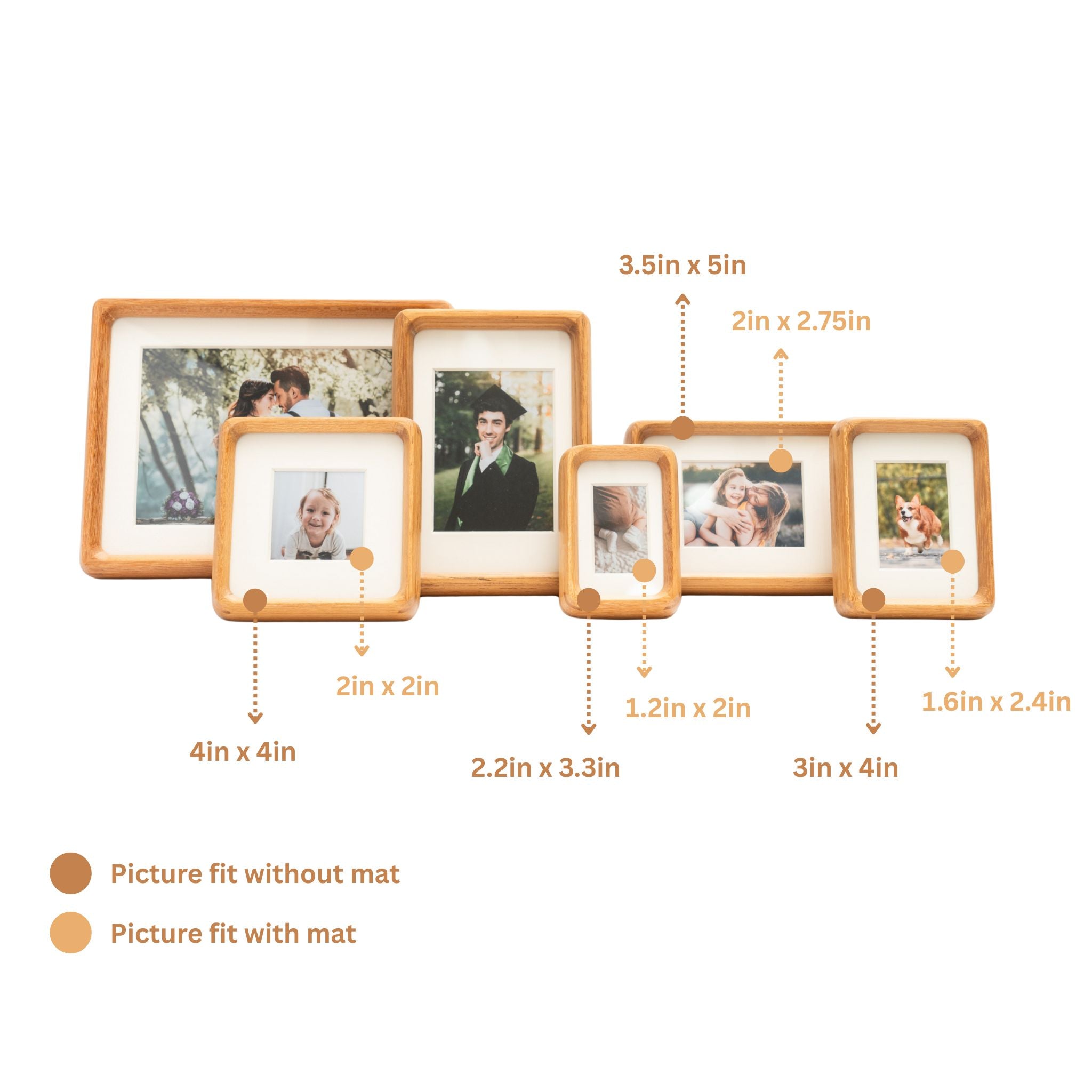 Tenon Series Mini Picture Frame – Teak | Mortise & Tenon Solid Wood