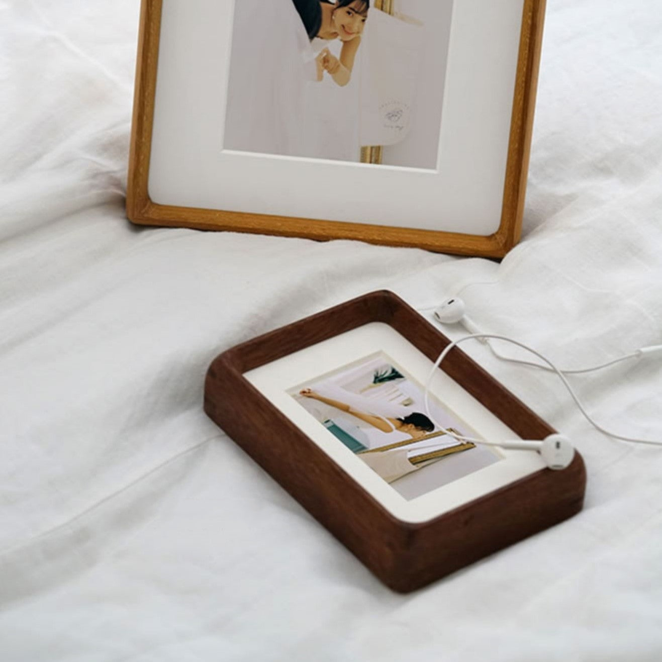 Tenon Series Small Picture Frame – Teak | Mortise & Tenon Tabletop Solid Wood Frame