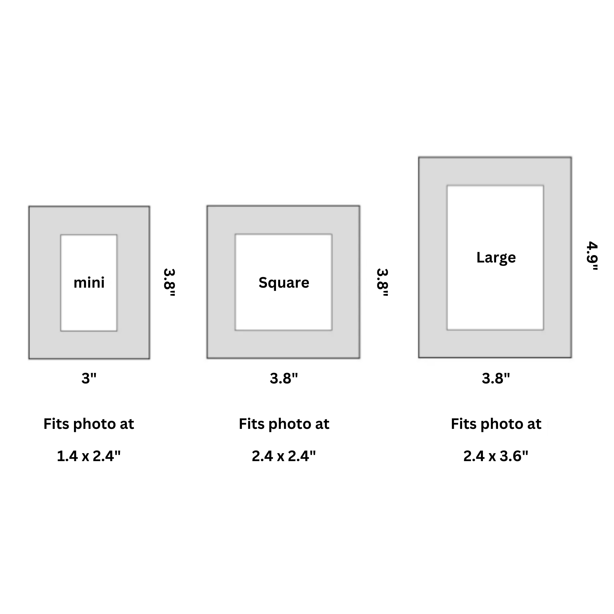 Mini photo frame - Transparent