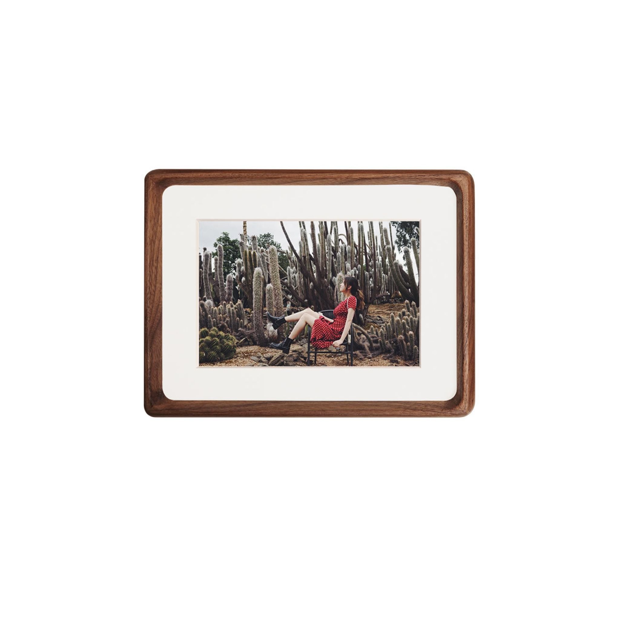 Custom Solid Wood Picture Frame in Any Size – Handmade White Ash, Teak, or Black Walnut Standard or Floating Frame