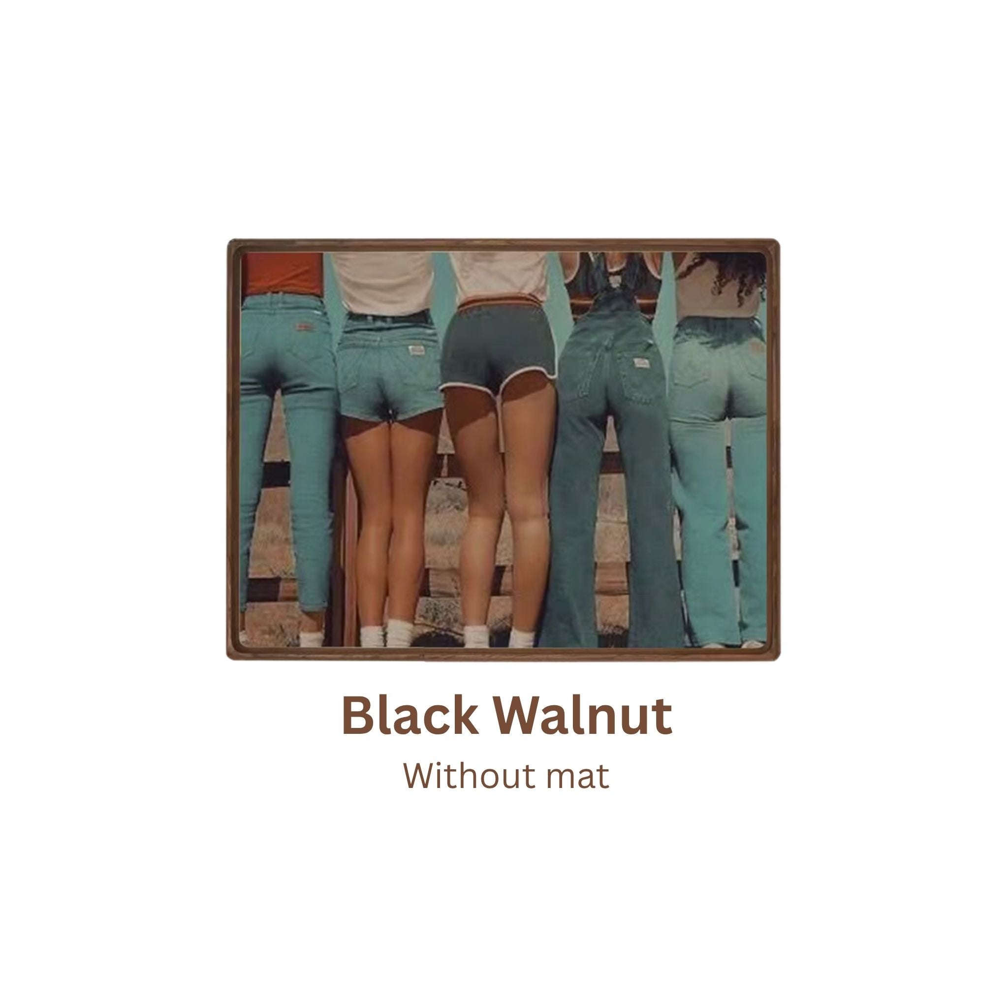 Tenon Series Large Picture Frame – Black Walnut | Mortise & Tenon Solid Wood