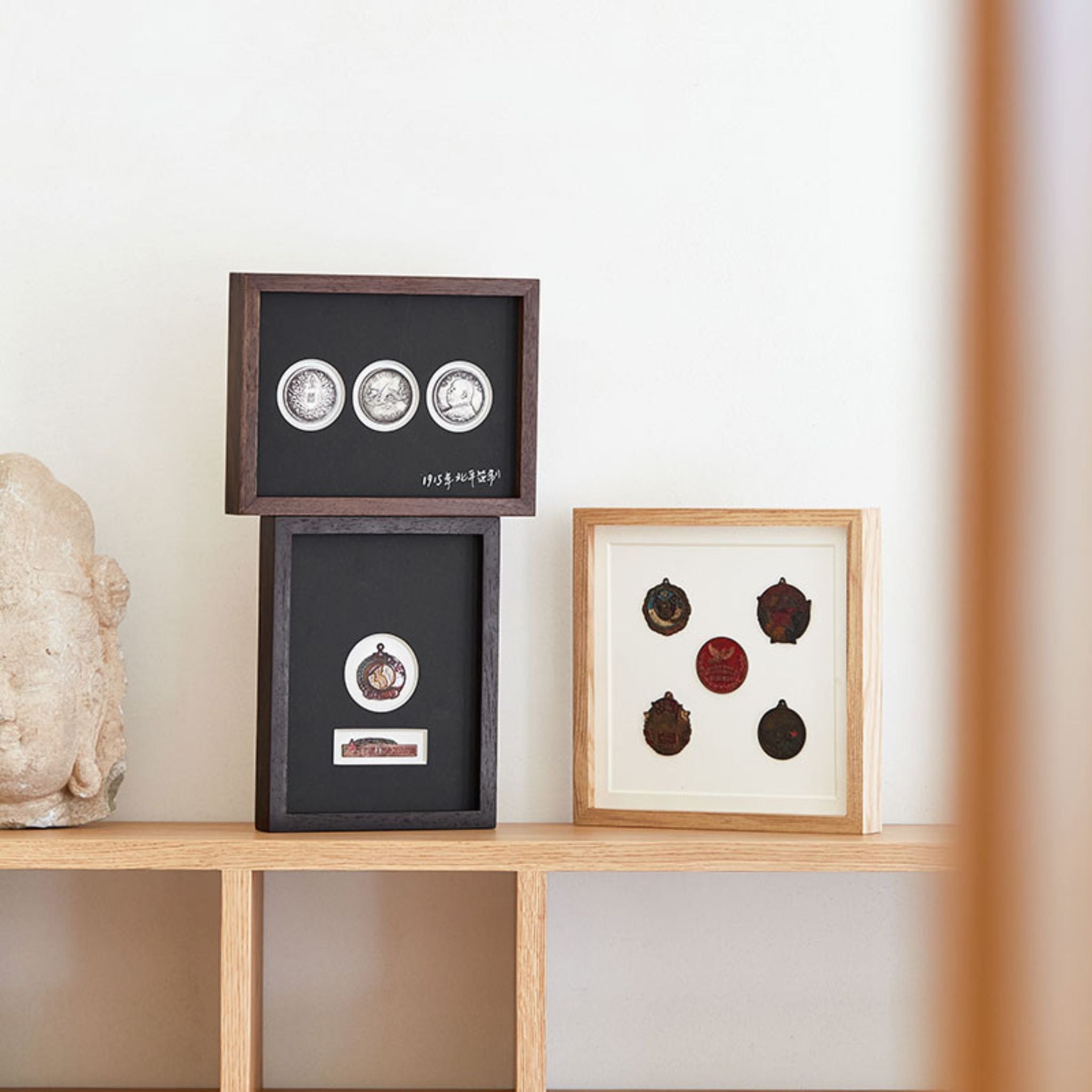 Tenon Series Small Solid Wood Picture Frame – Teak | Straight Angle Tabletop Display | Minimalist Keepsake Frame