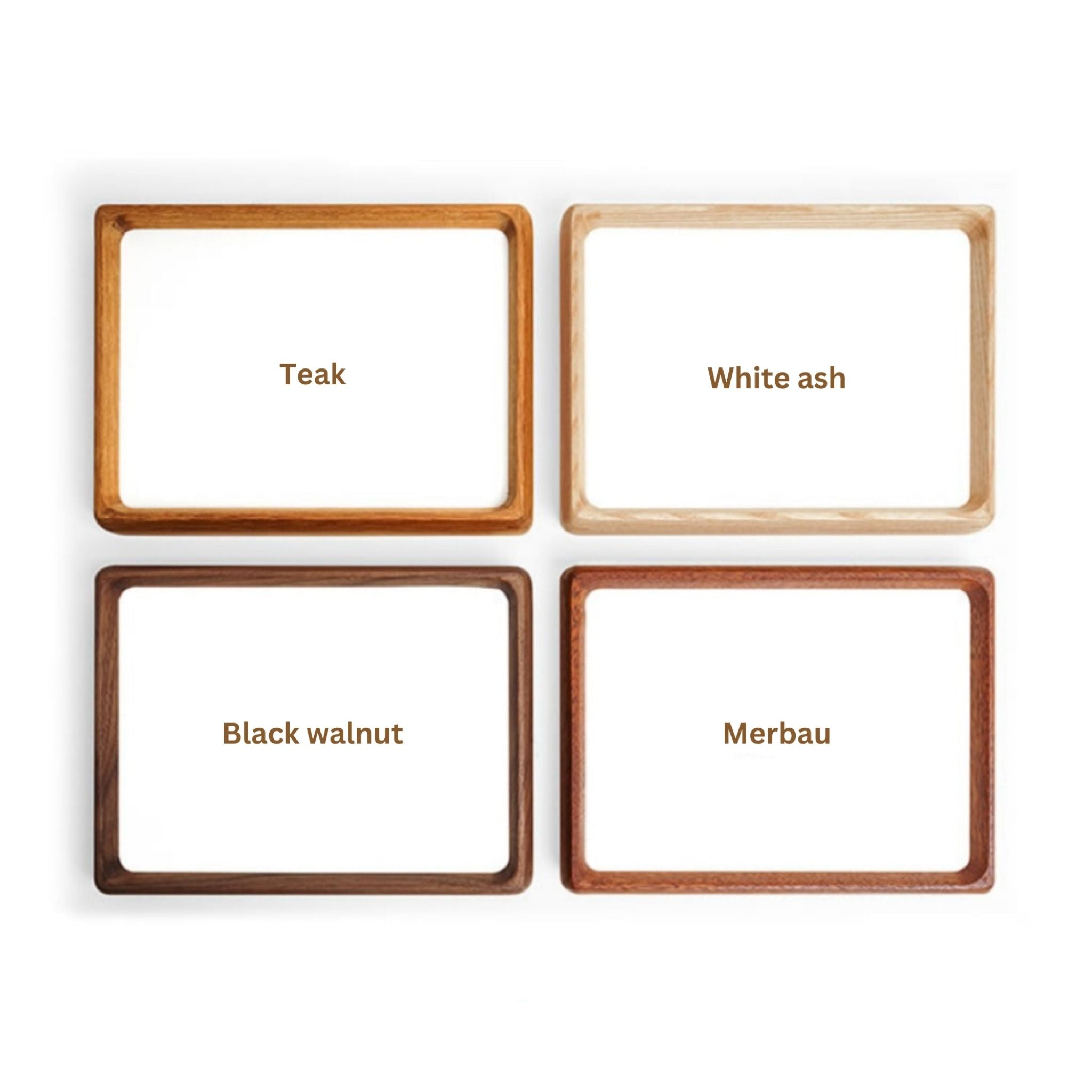 Tenon Series Small Picture Frame – Teak | Mortise & Tenon Tabletop Solid Wood Frame
