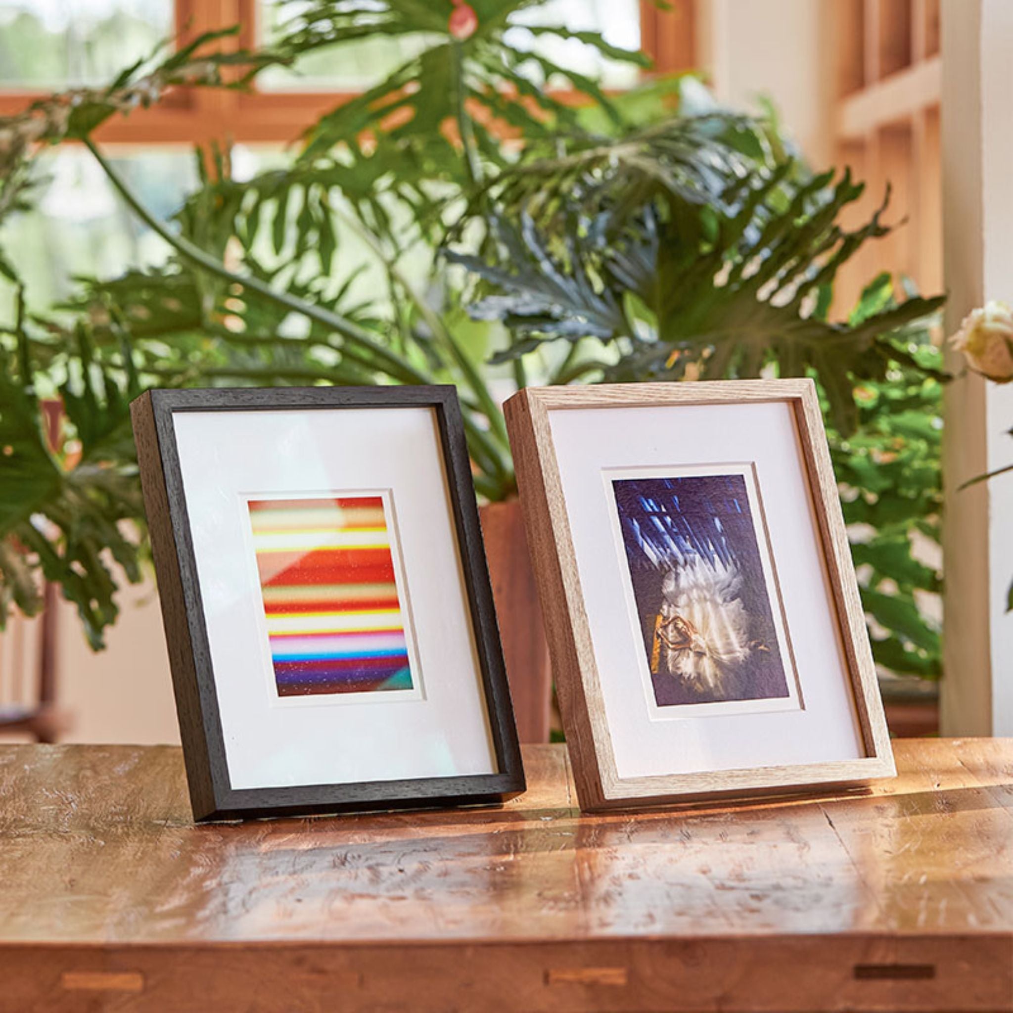 Tenon Series Small Solid Wood Picture Frame – Wenge | Straight Angle Tabletop Display | Minimalist Keepsake Frame