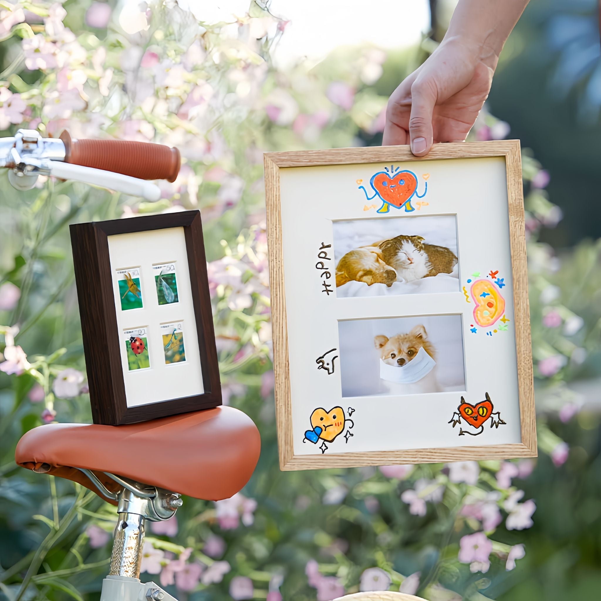 Tenon Series Small Solid Wood Picture Frame – White Ash | Straight Angle Tabletop Display | Minimalist Keepsake Frame