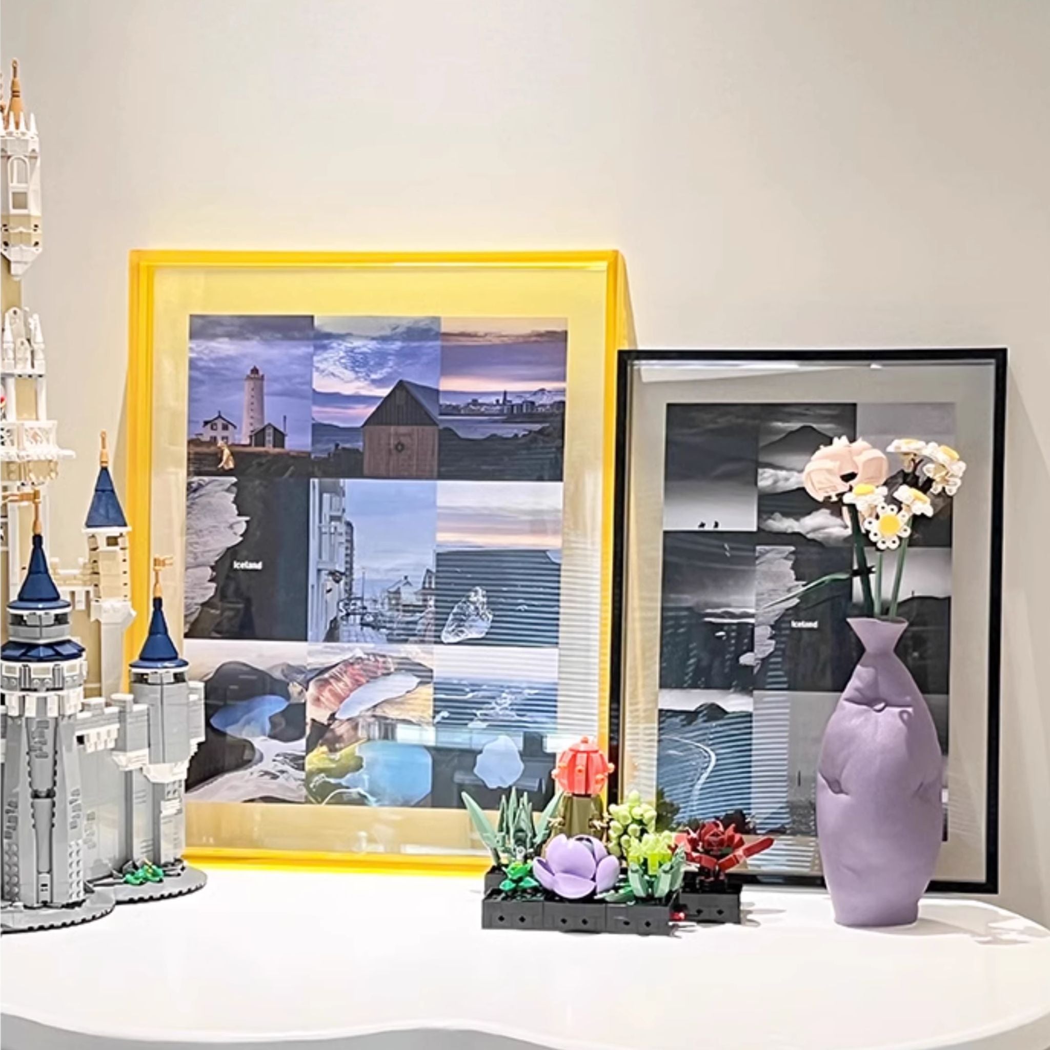 NeonEdge™ – Graphite Smoke | Large Wall-Hanging Acrylic Picture Frame