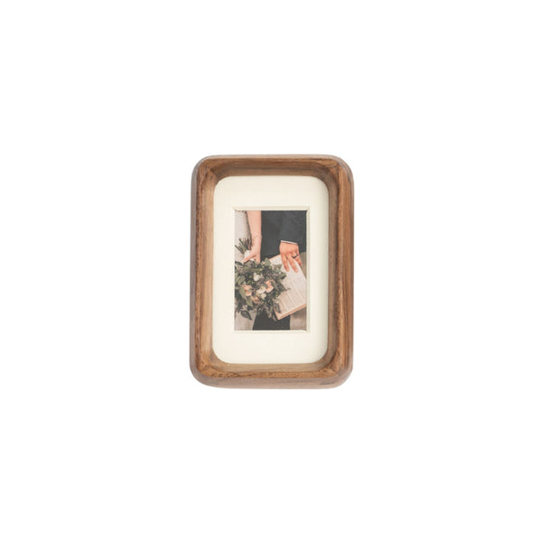 Tenon Series Mini Picture Frame – Black Walnut | Mortise & Tenon Solid Wood