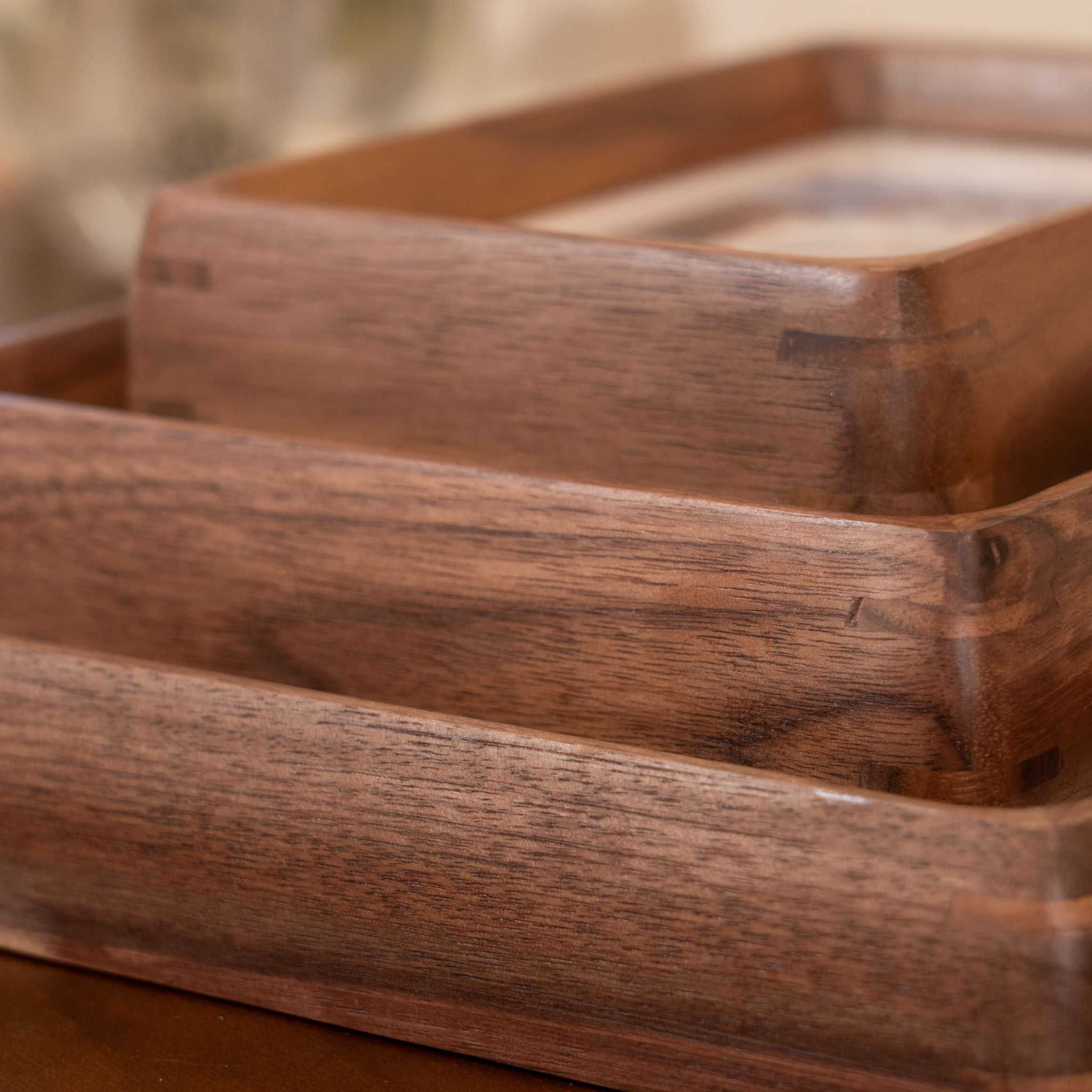 Tenon Series Mini Picture Frame – Black Walnut | Mortise & Tenon Solid Wood