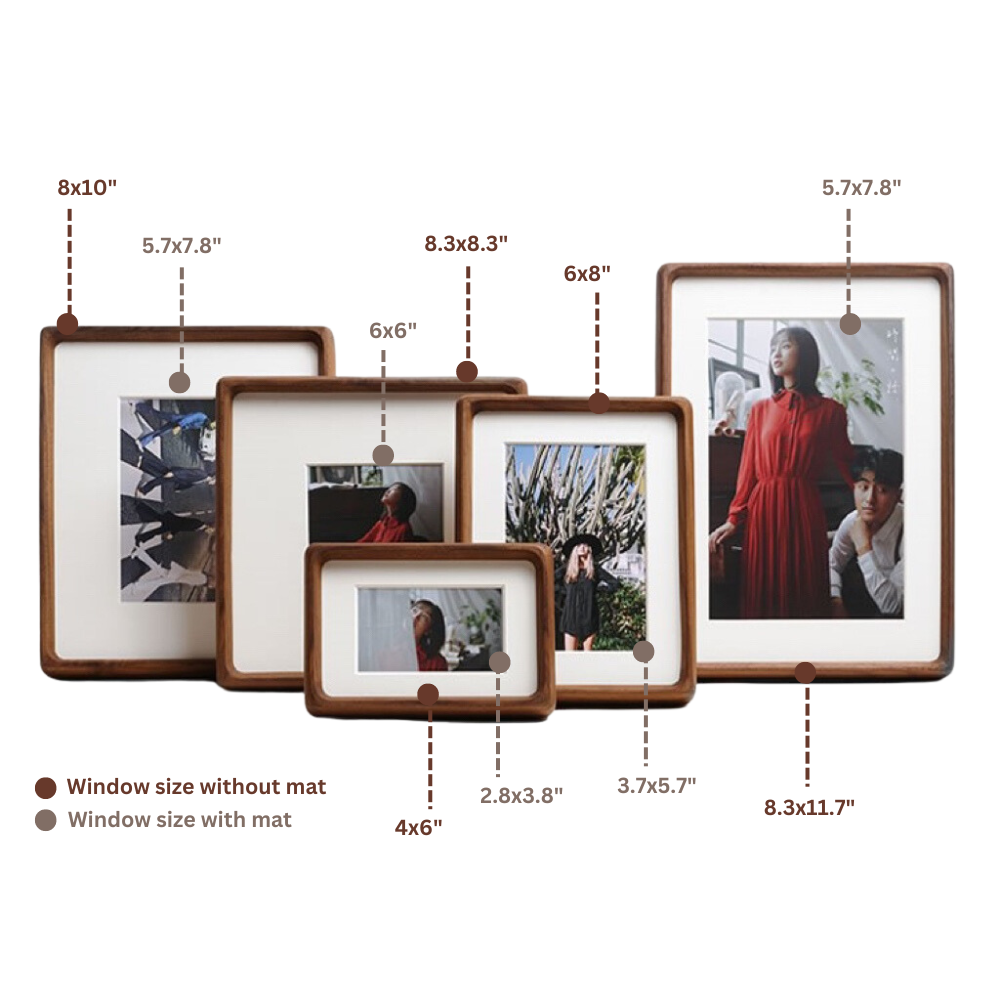 Tenon Series Small Picture Frame – White Ash | Mortise & Tenon Tabletop Solid Wood