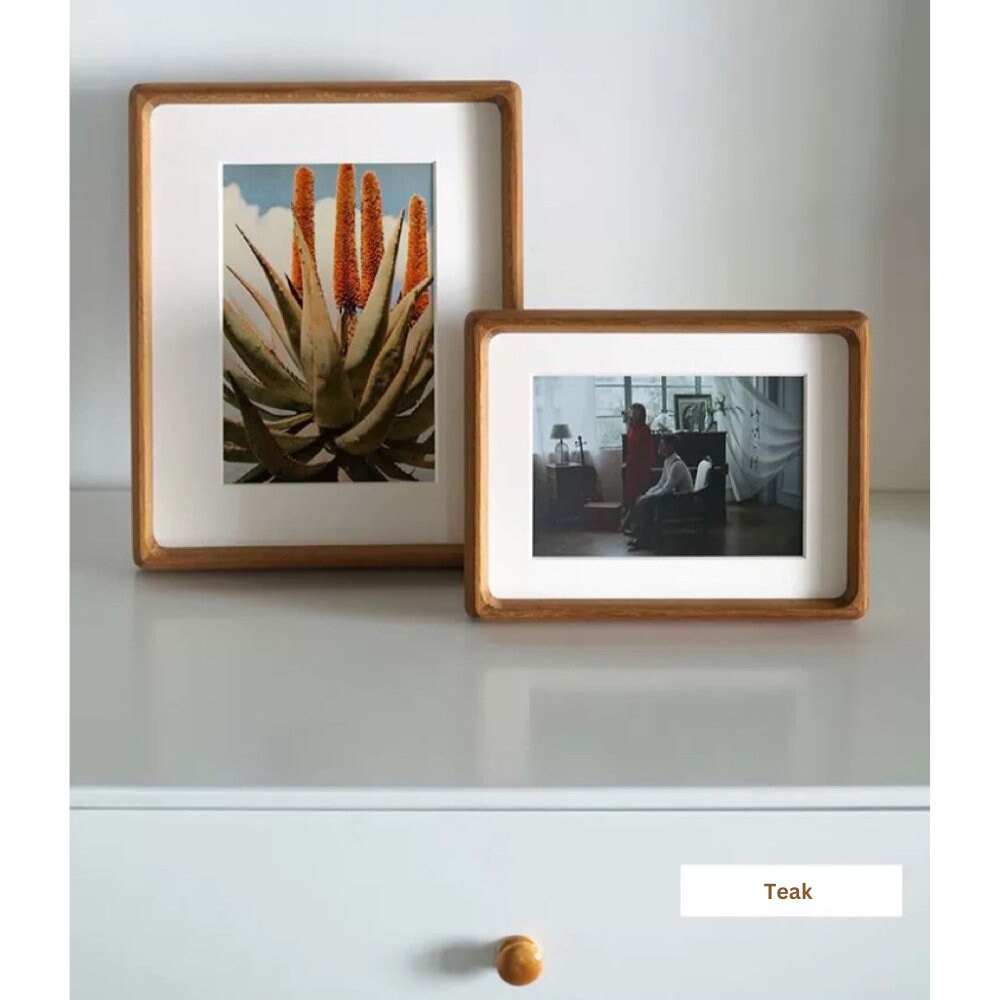 Exquisite Handcrafted Solid Wood Photo Frames - Premium & Value Woods - Perfect for Portraits, Art Gifts - Free Shipping - Bonus Print