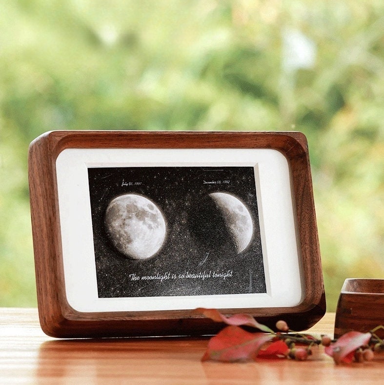 4x6 inch Solid Wood Photo Frame /Personalized Gifts /Black Walnut/Teak Picture Frame/