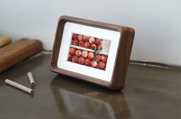 4x6 inch Solid Wood Photo Frame /Personalized Gifts /Black Walnut/Teak Picture Frame/