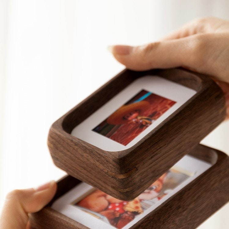 Wood Mini Photo Frame/Personalized Gifts/Teak Picture Frame/ Black Walnut Photo Frame/Solid wood