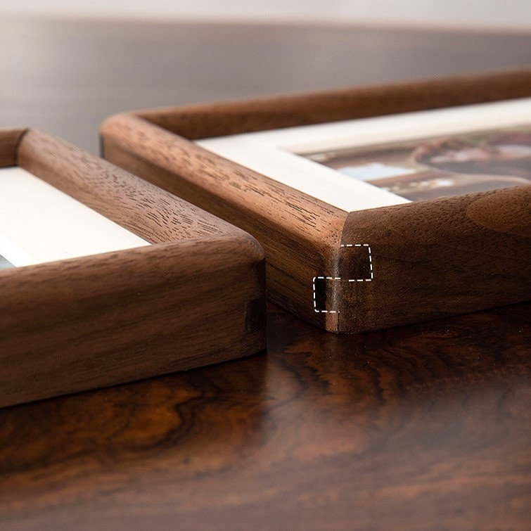 Walnut Photo Frame | 4x6 | 5x7 | 6x8 | Hardwood Rustic Picture Frame | Solid wood | Picture frame | Housewarming Gift | Free photo print