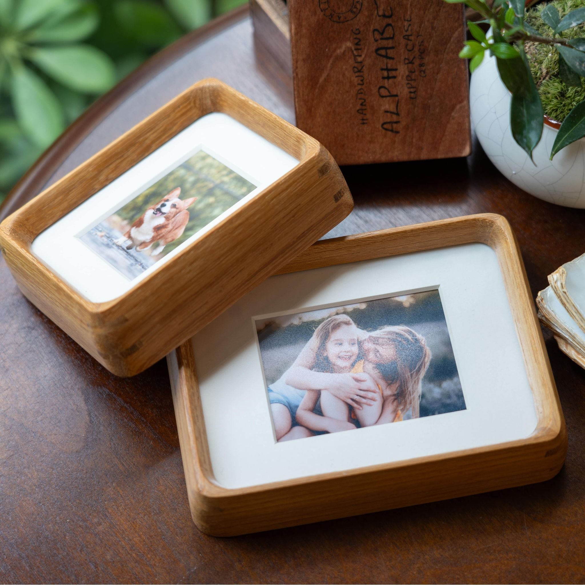 Tenon Series Mini Picture Frame – Teak | Mortise & Tenon Solid Wood
