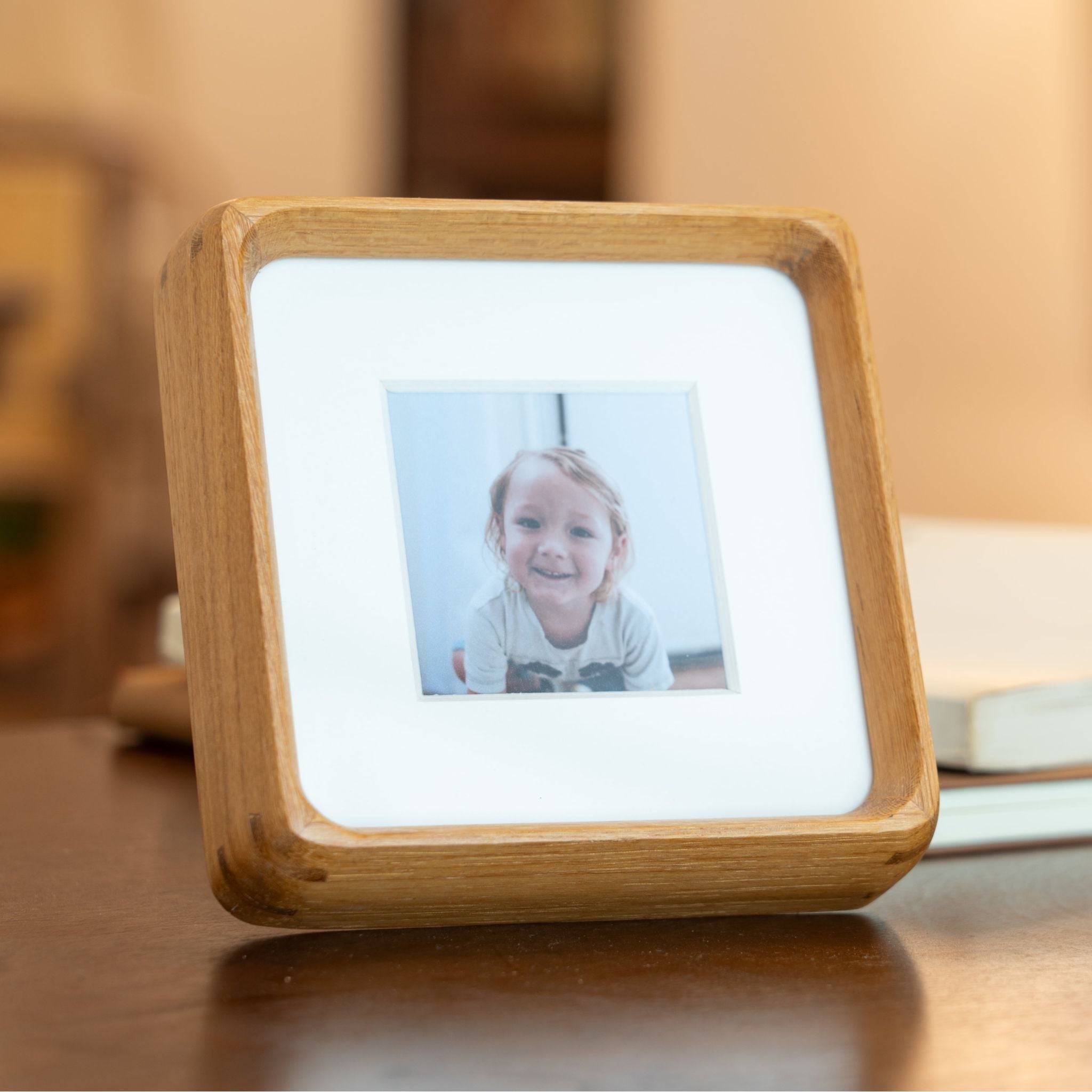 Tenon Series Mini Picture Frame – Teak | Mortise & Tenon Solid Wood