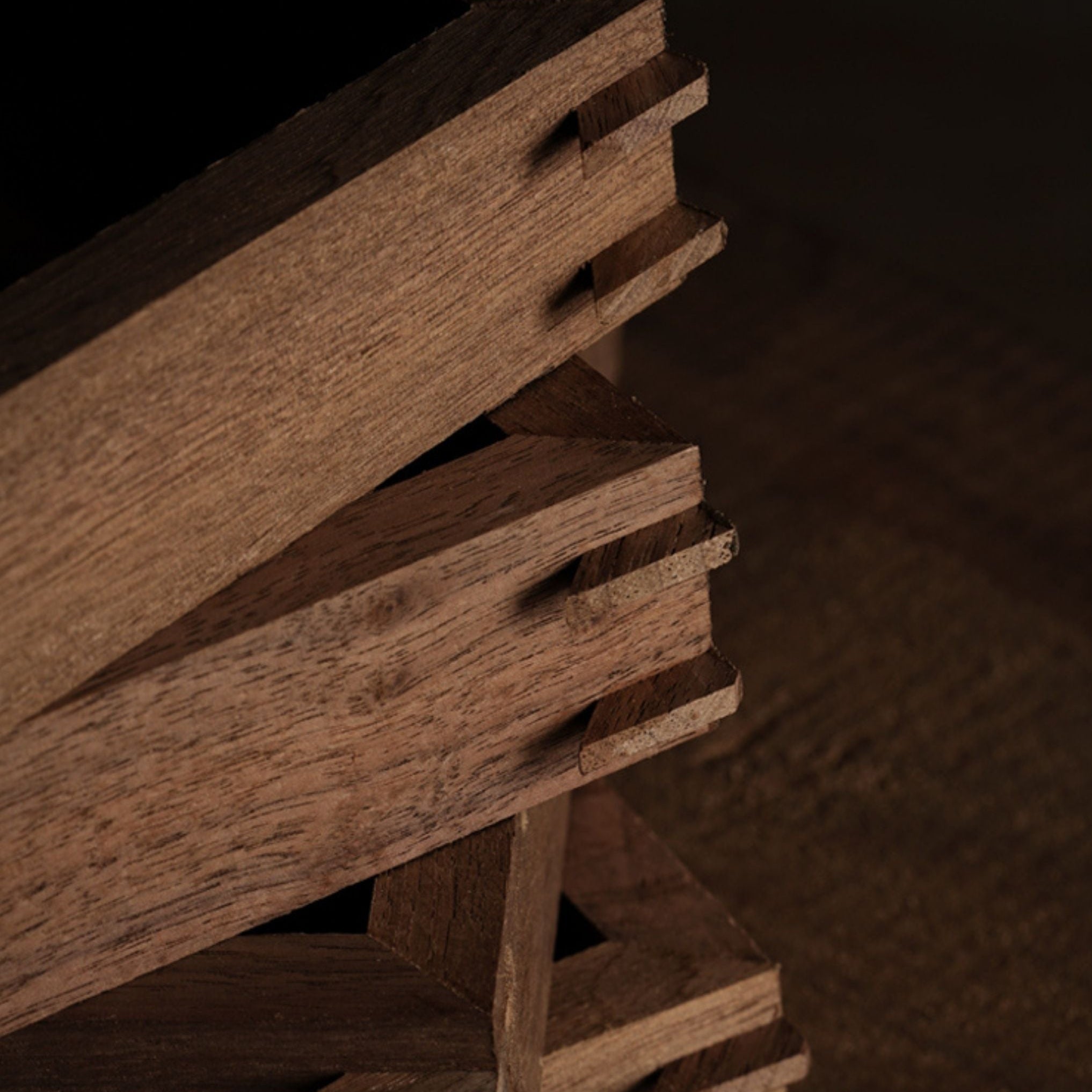 Tenon Beveled Series Solid Wood Picture Frame – Teak | Beveled Edge Small Tabletop Display | Artisan Wood Frame